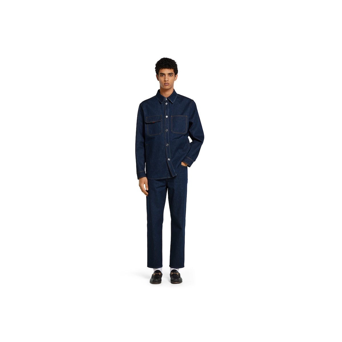 Slim fit cotton denim pant - 2