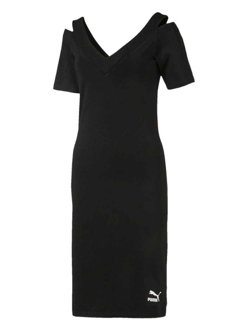 T7 cold-shoulder mini dress 1