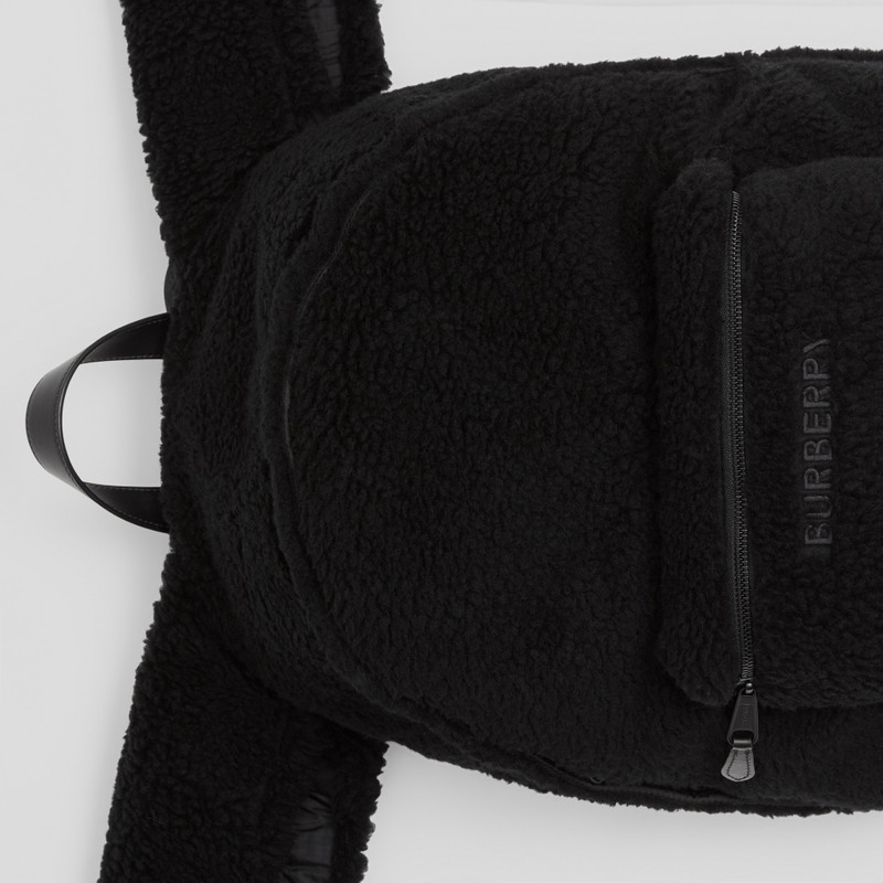 Burberry Rabbit Detail Fleece Backpack outlook