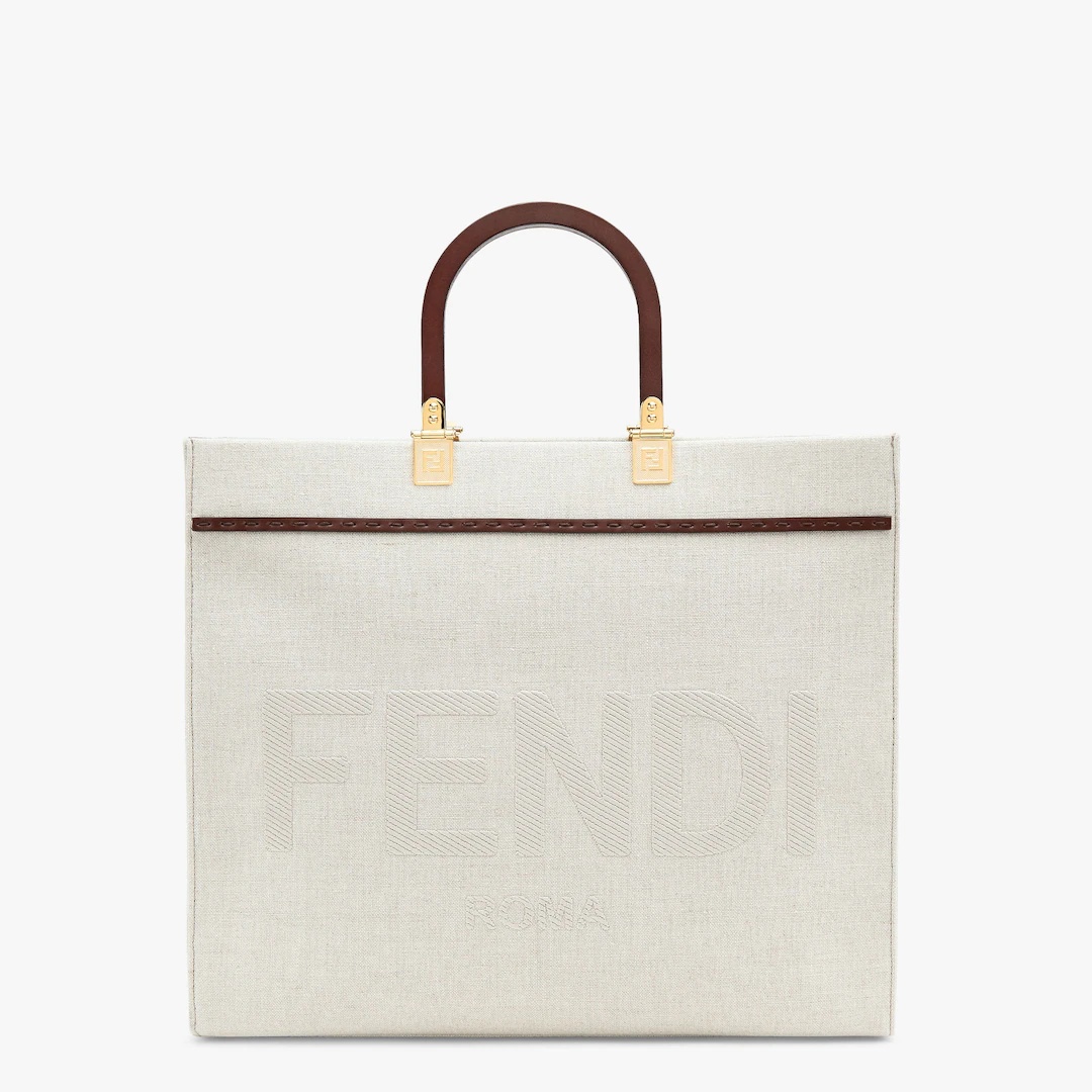 White canvas shopper - 1