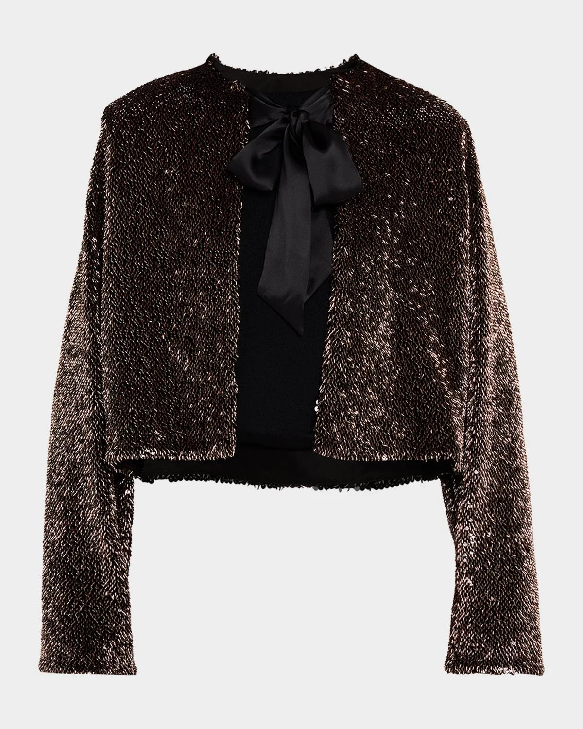 Bancroff Embellished Tie-Neck Jacket - 1