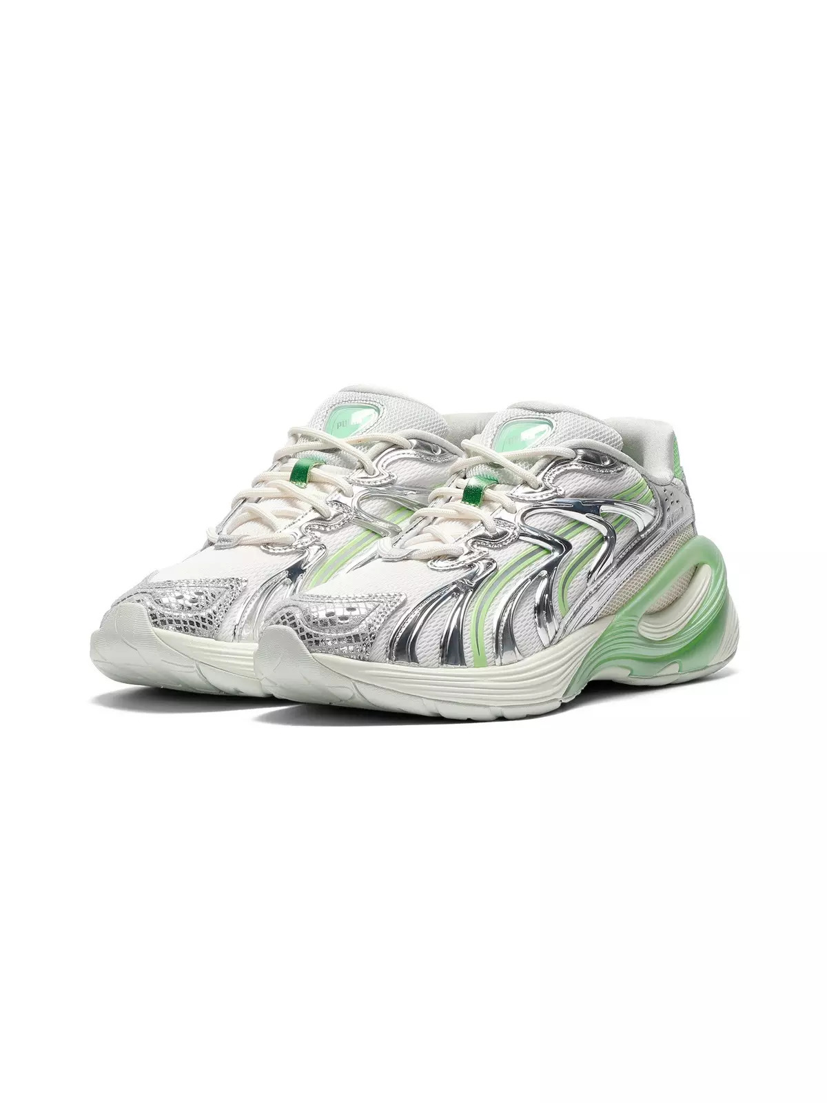 PUMA Inverse Light Beam "Warm White/Spring Fern/Sage Frost" Women's Shoe - 3
