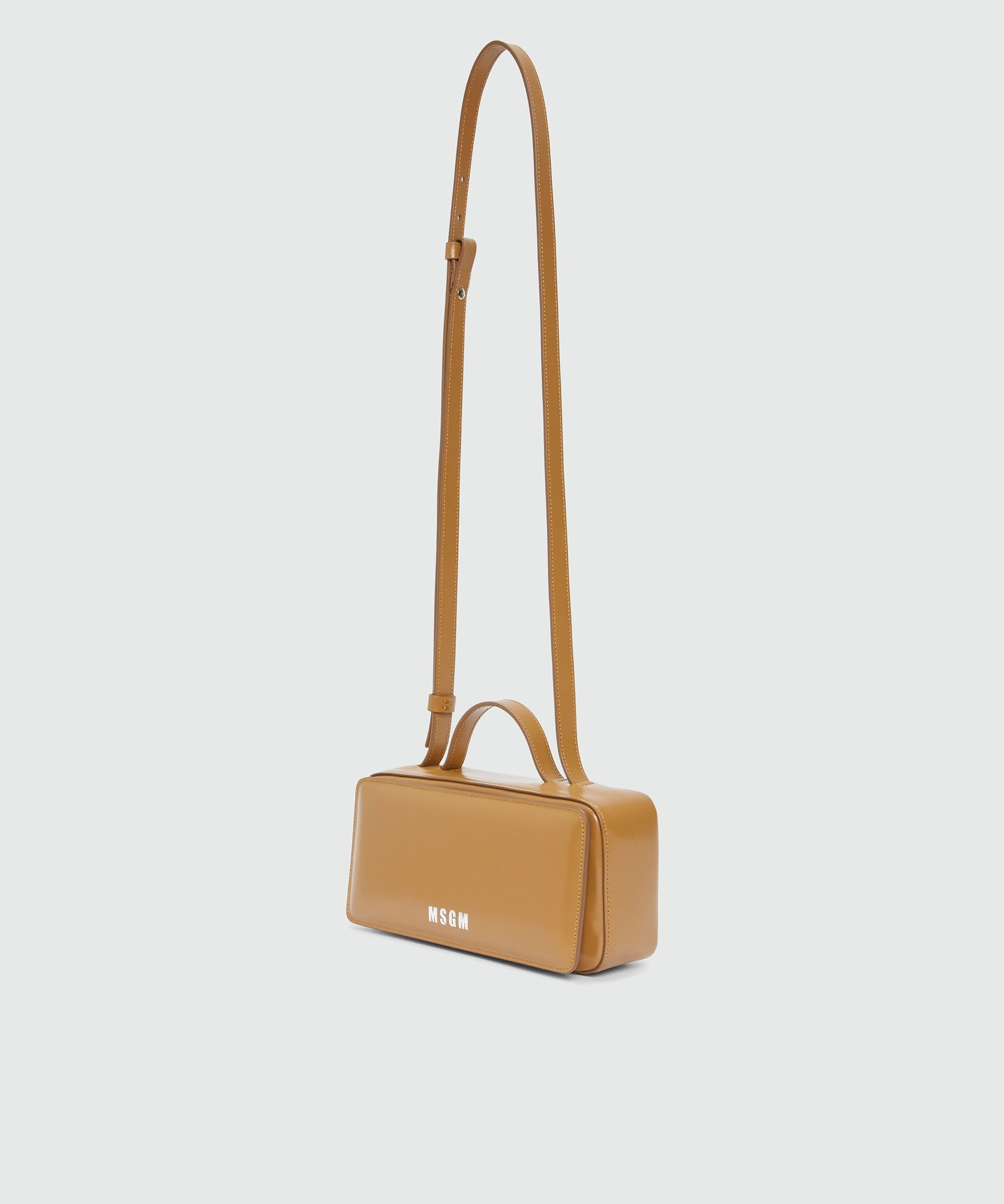Semi-gloss leather MSGM handbag - 3