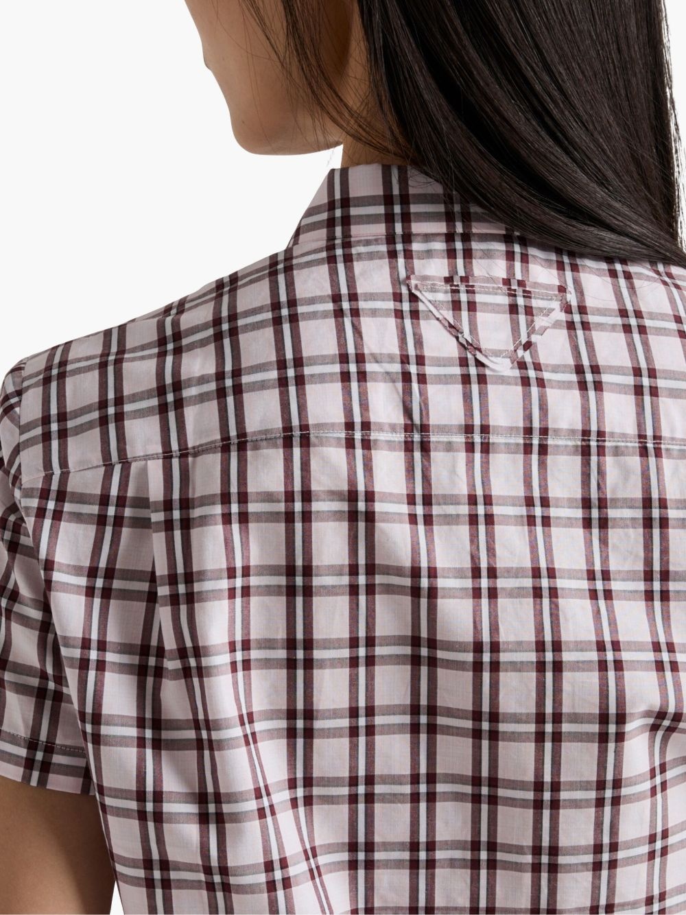 check-print cotton shirt - 6