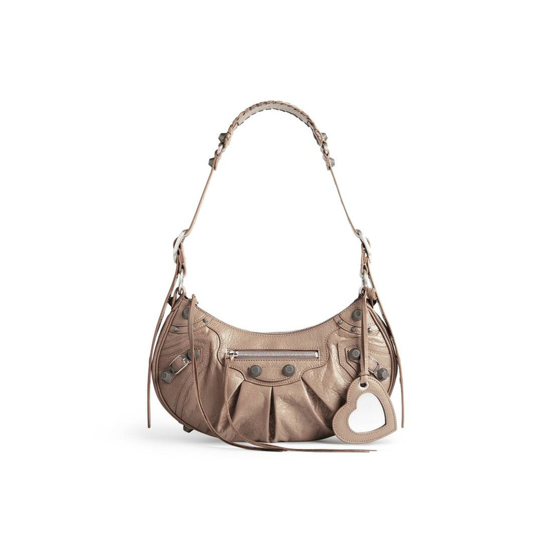 Women's Le Cagole Small Shoulder Bag  in Light Brown 1