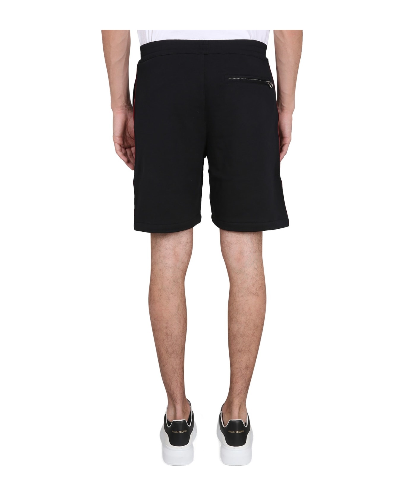 Bermuda Shorts With Selvedge Logo Band - 4