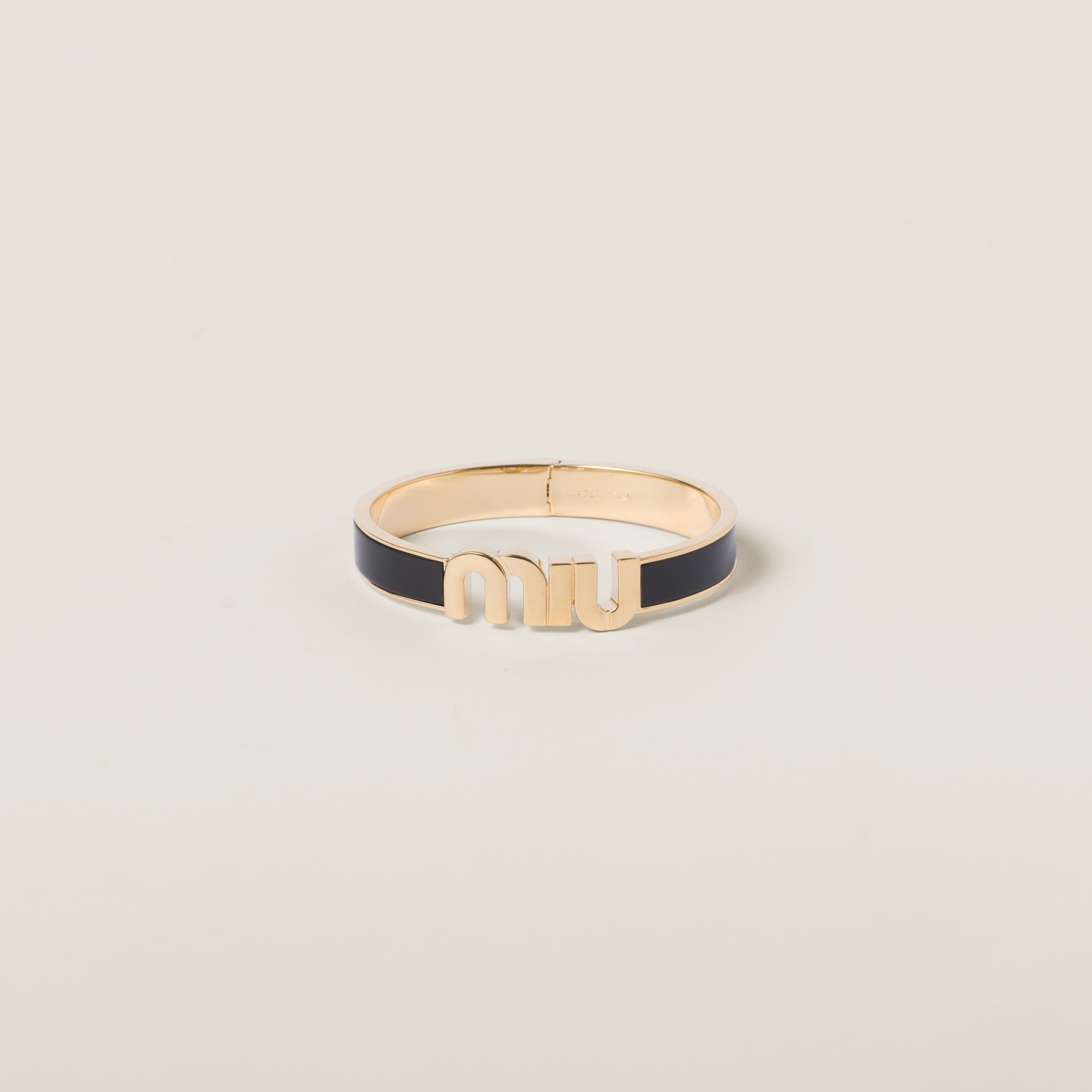 MIU MIU ブレスレット ENAMELED L BRACELET Miu Miu Enameled metal bracelet | REVERSIBLE