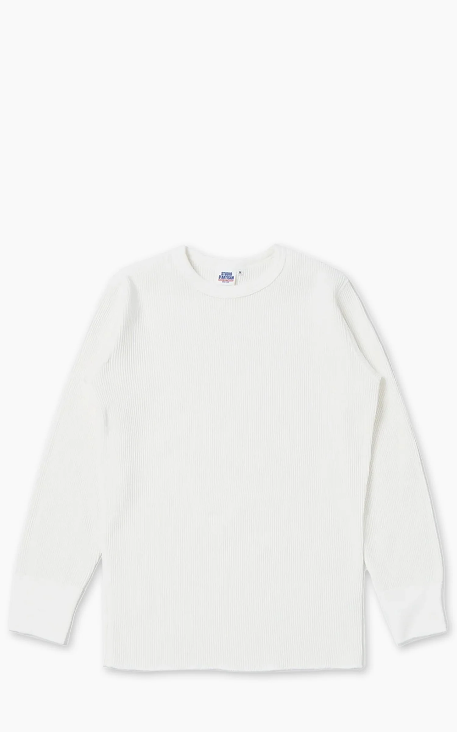 STUDIO D'ARTISAN 9936 HEAVYWEIGHT THERMAL LONGSLEEVE WHITE - 1