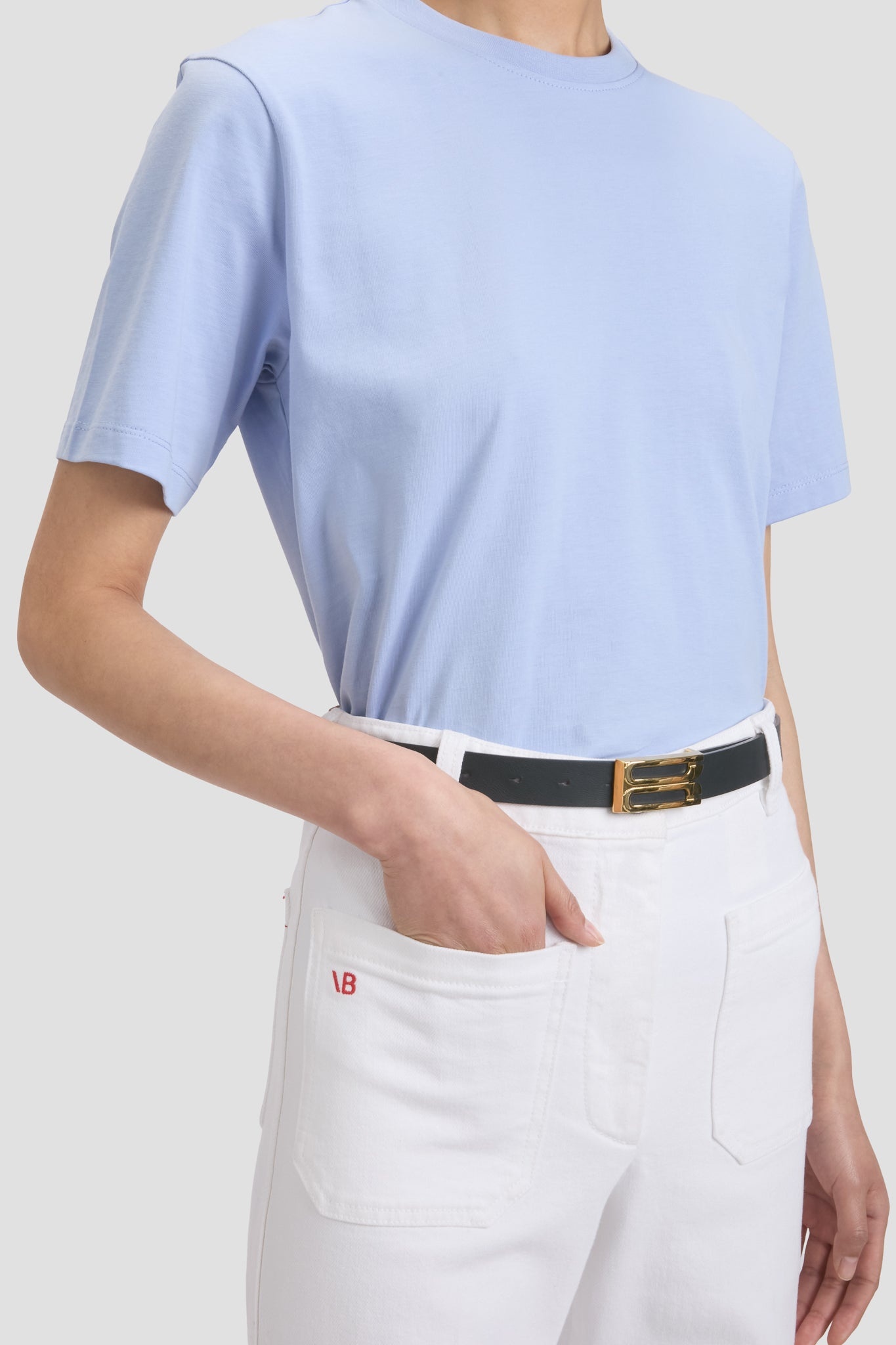 Victoria Tee In Delphinium - 3