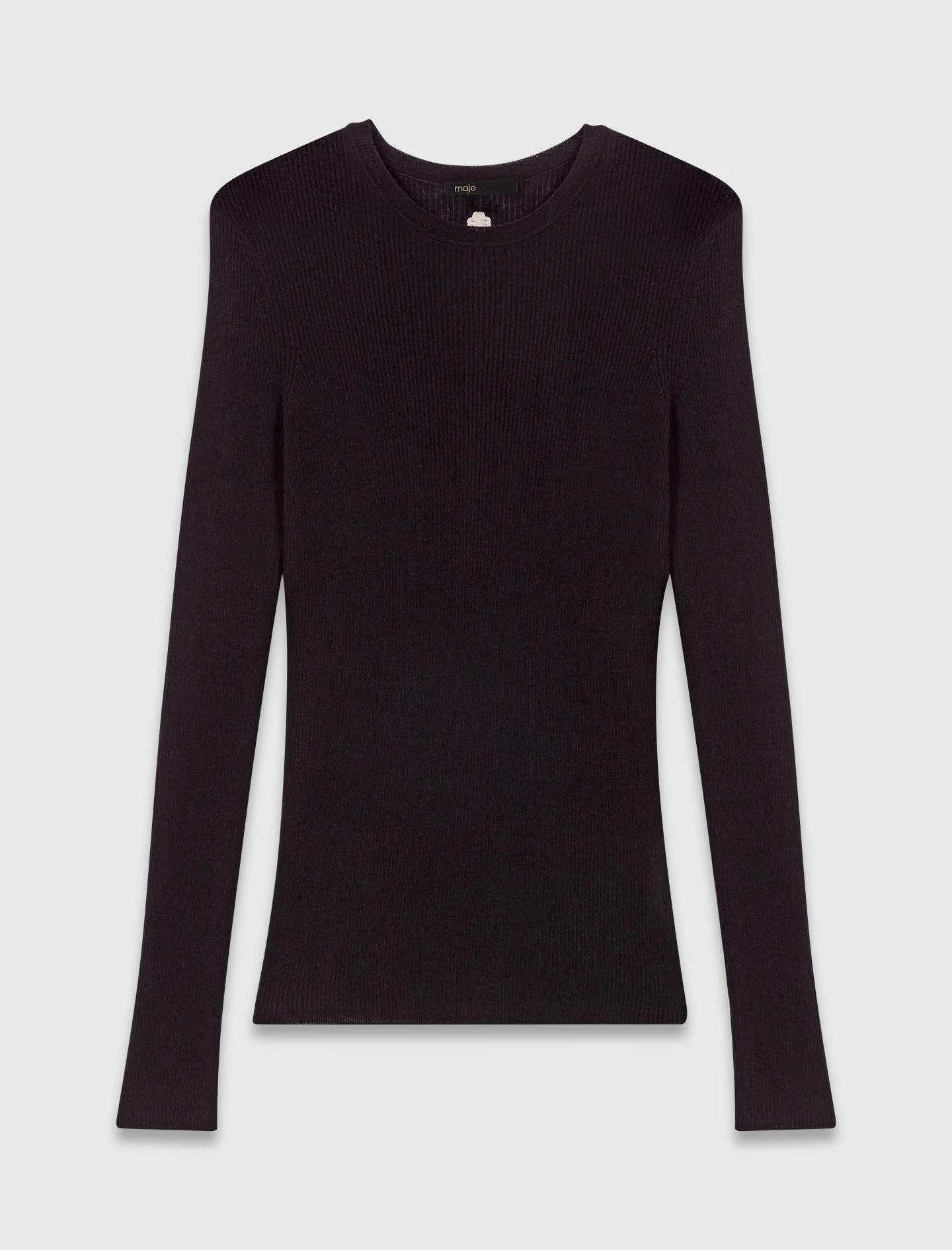 Second-skin round neck jumper - 1