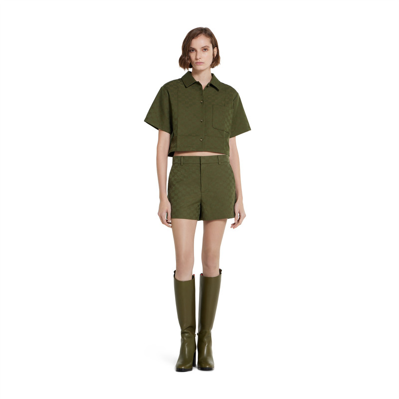 GUCCI GG cotton gabardine shirt outlook