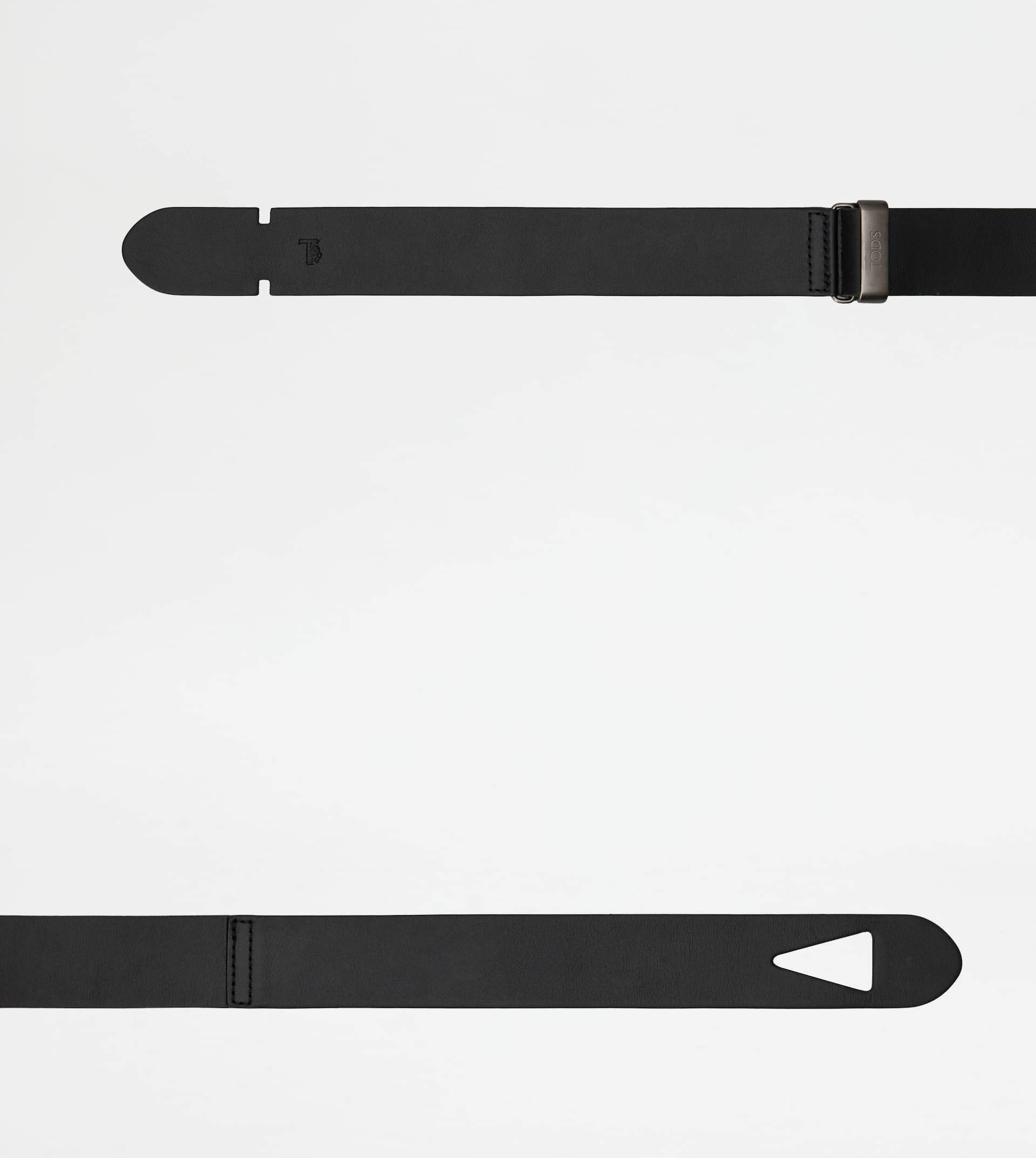 BELT IN LEATHER - BLACK - 2