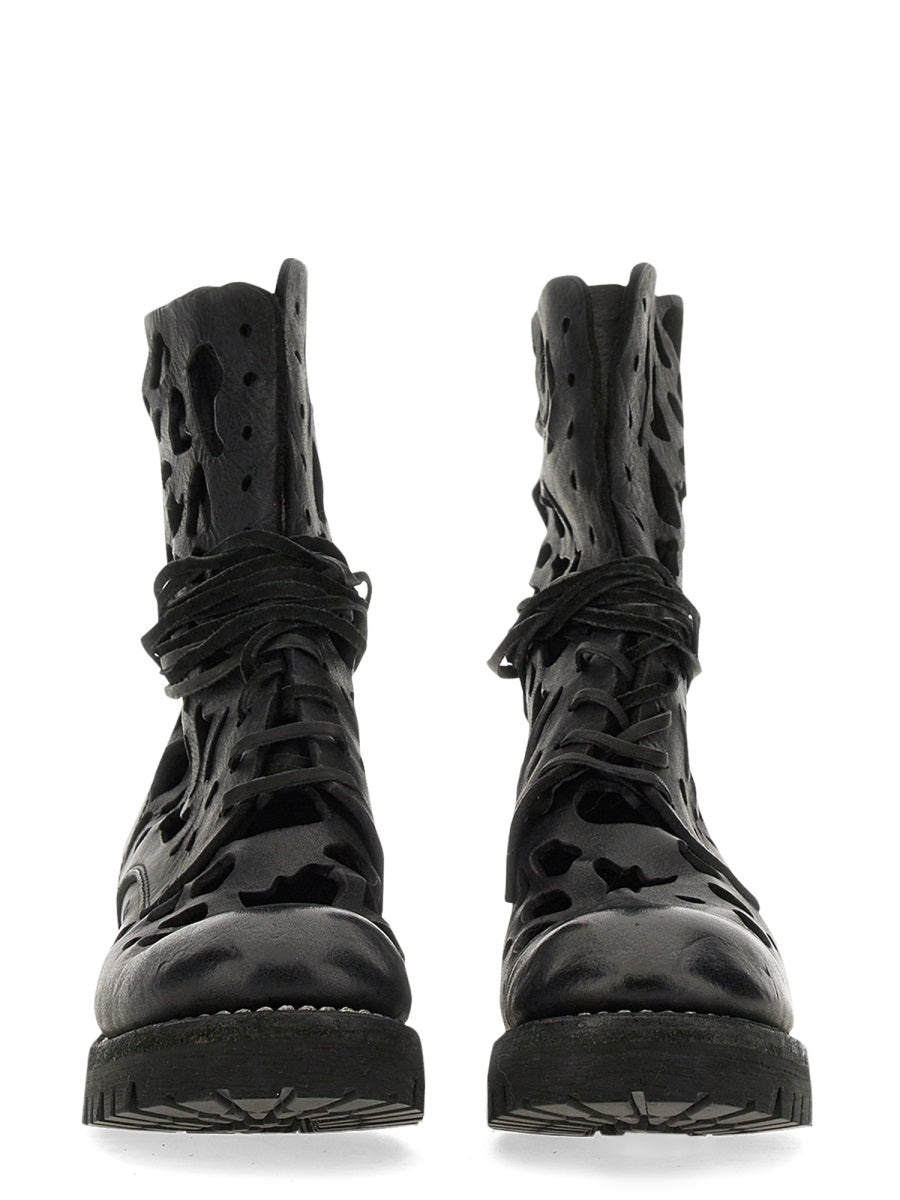 Guidi Women Ankle Boot With Cut Out Details - 2