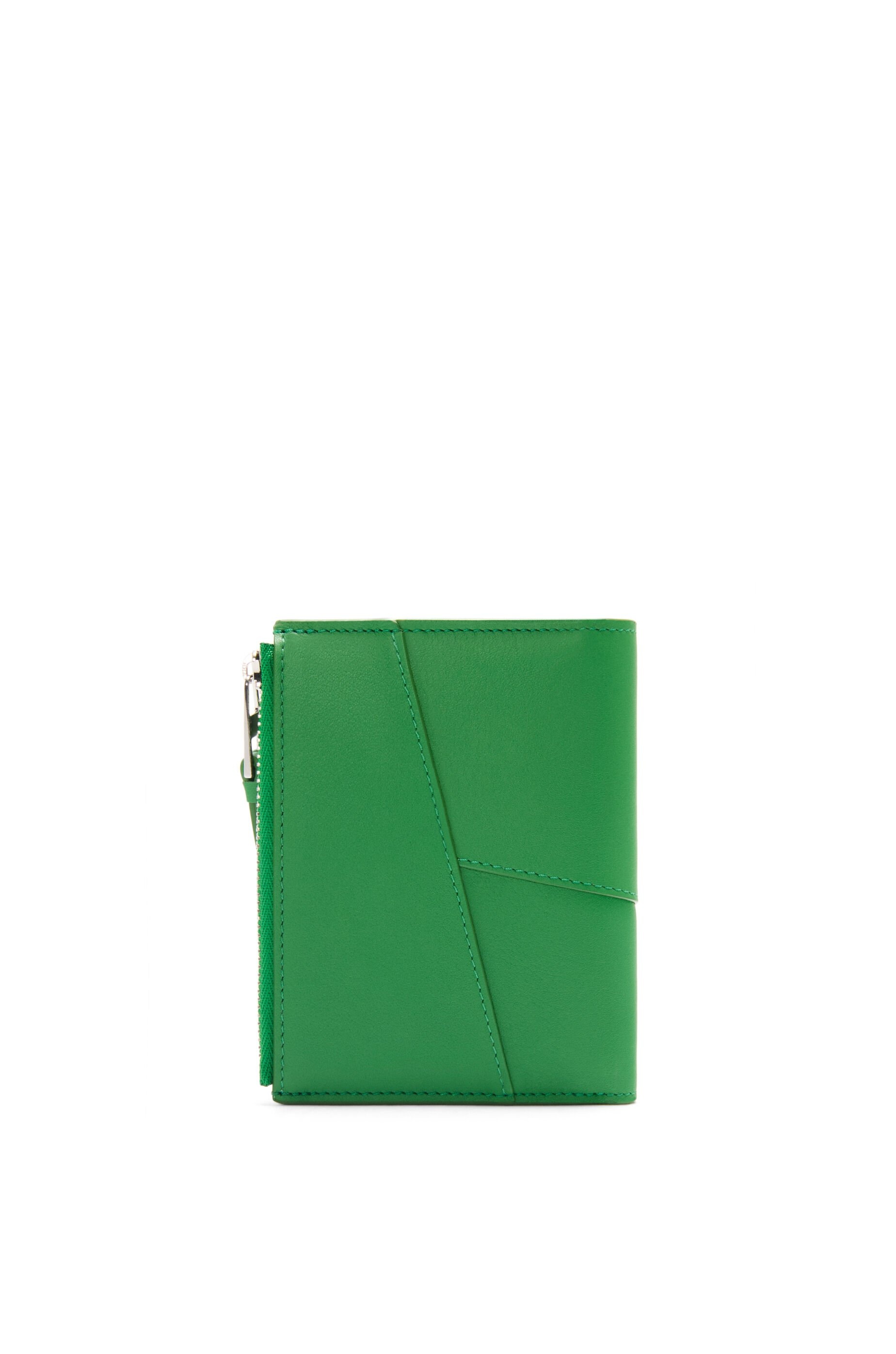 Puzzle slim compact wallet in classic calfskin - 4