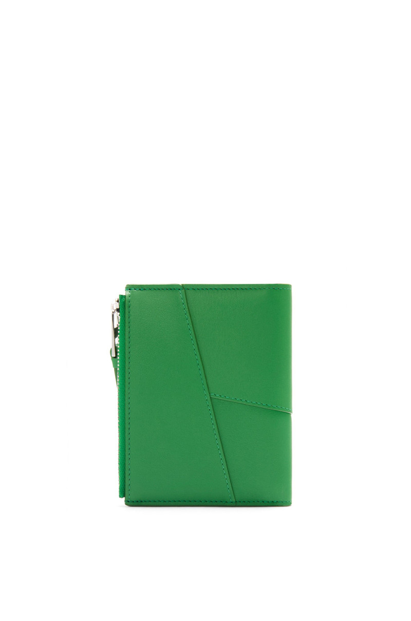 Puzzle slim compact wallet in classic calfskin 4