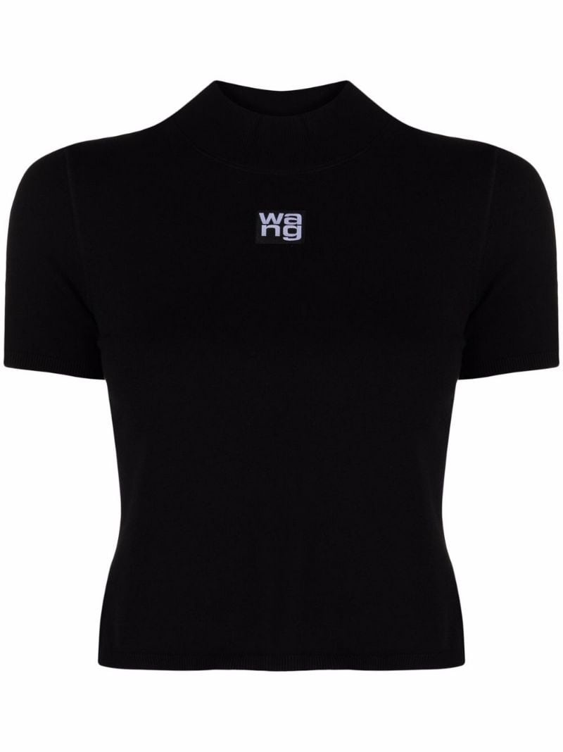 high neck logo top - 1