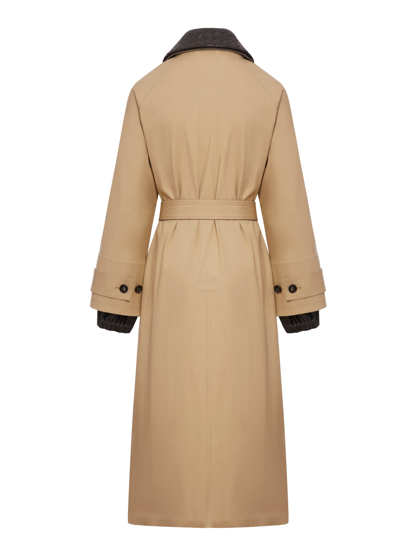 Bottega Veneta COTTON TRENCH COAT WITH BRAIDED COLLAR