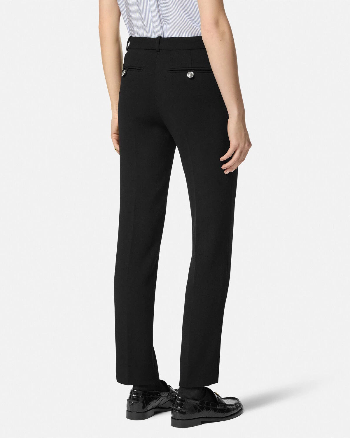 Wool-Blend Slim-Fit Pants - 5