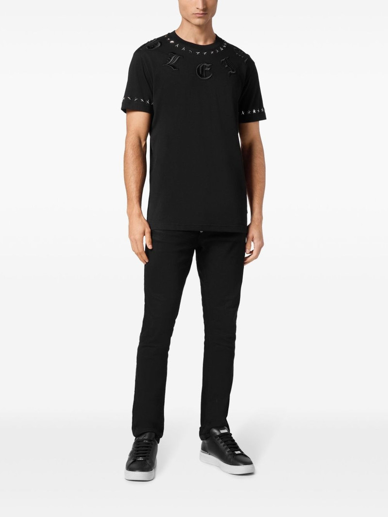 PHILIPP PLEIN gothic-logo round-neck T-shirt outlook
