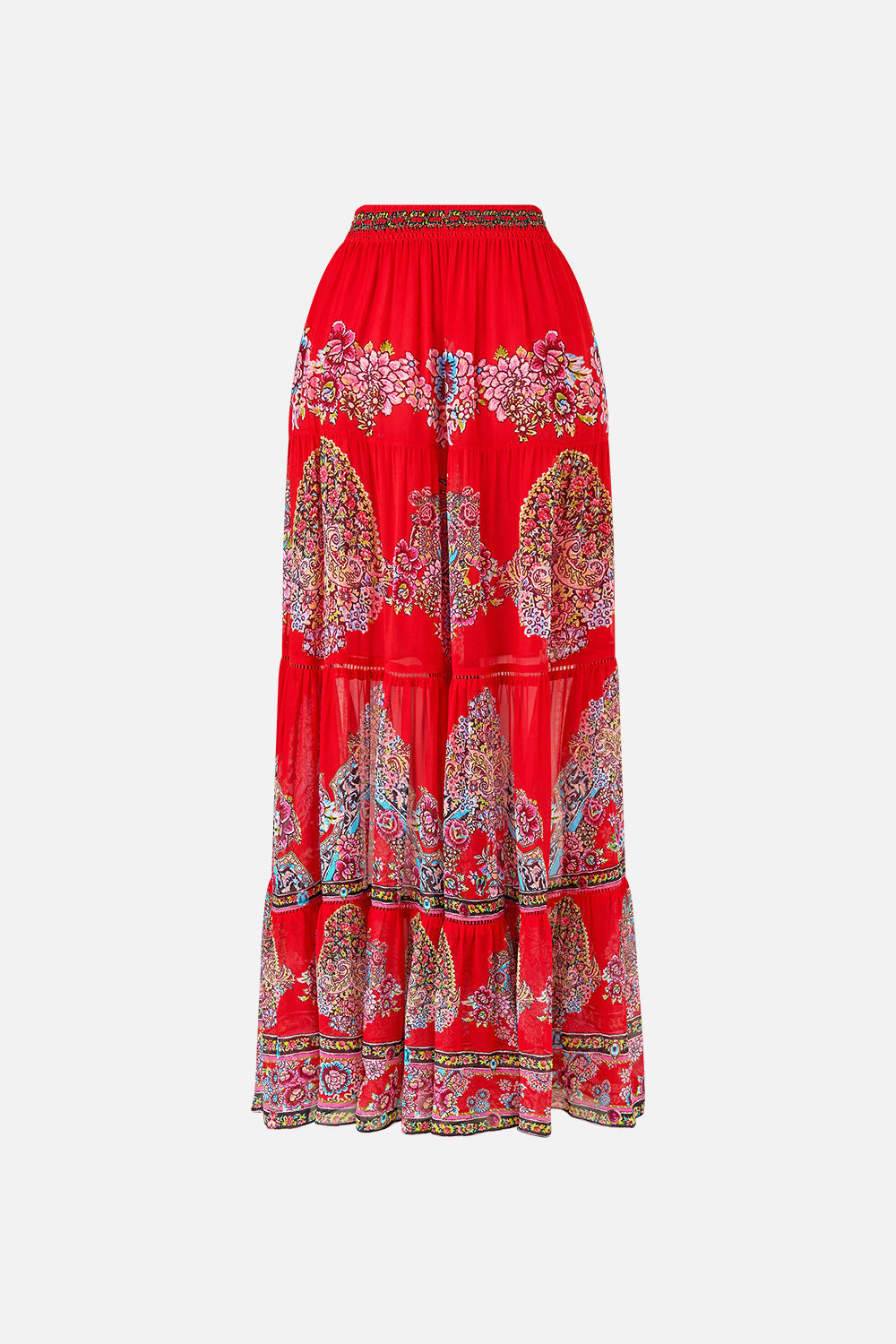 TIERED MAXI SKIRT - 6