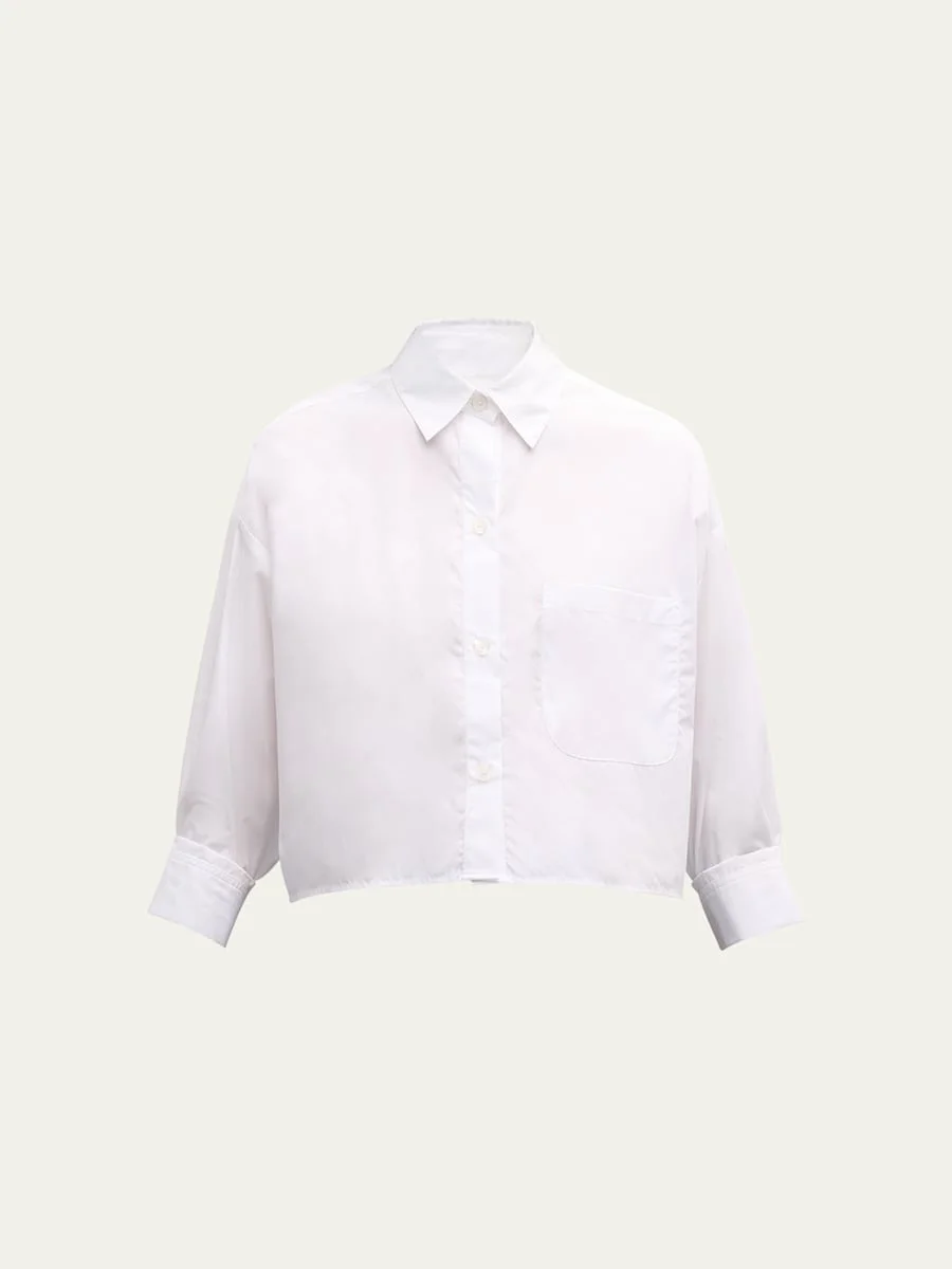 Soon To Be Ex Superfine Cotton Button-Front Shirt - 1