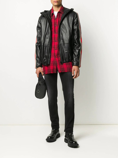 Diesel long-sleeve leather jacket outlook