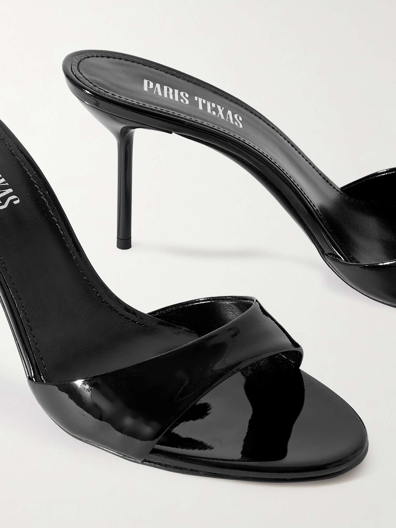 Lidia patent-leather mules - 4