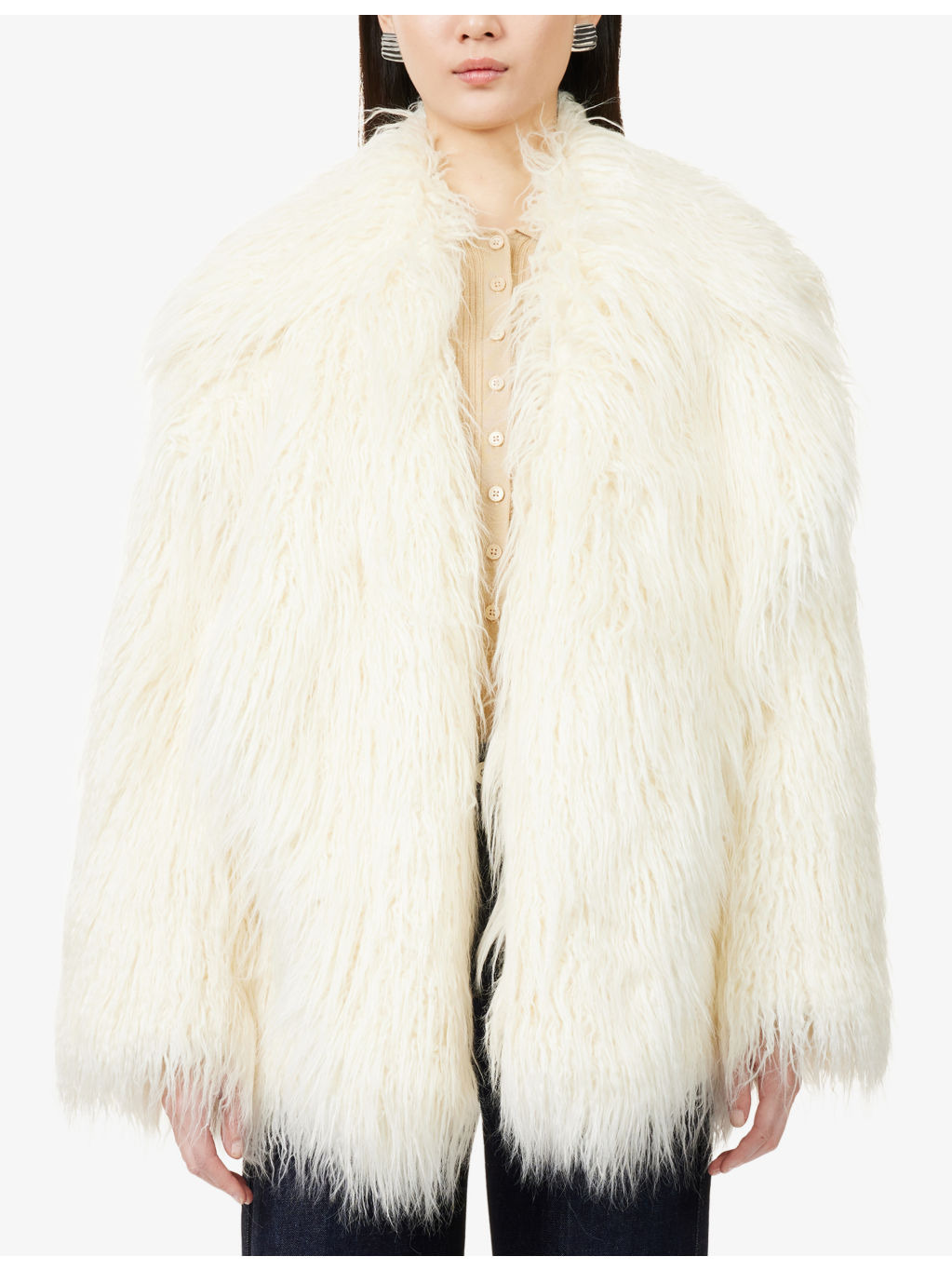 Liza Shaggy Faux-Fur Coat - 3