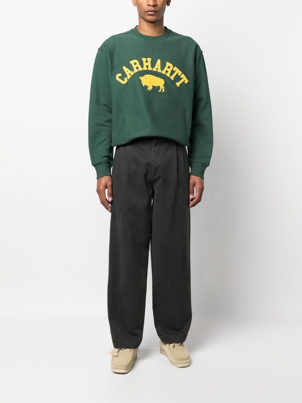 Locker logo-embroidered sweatshirt - 2
