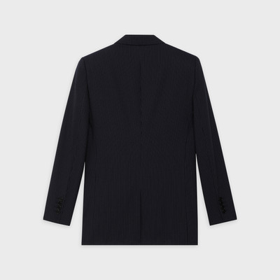 CELINE LONG JACKET IN WOOL WITH TENNIS STRIPES outlook