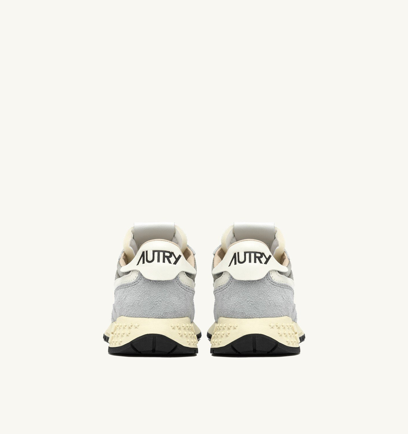 REELWIND LOW SNEAKERS IN IRIS GRAY AND MARSHMALLOW NYLON AND SUEDE - 3