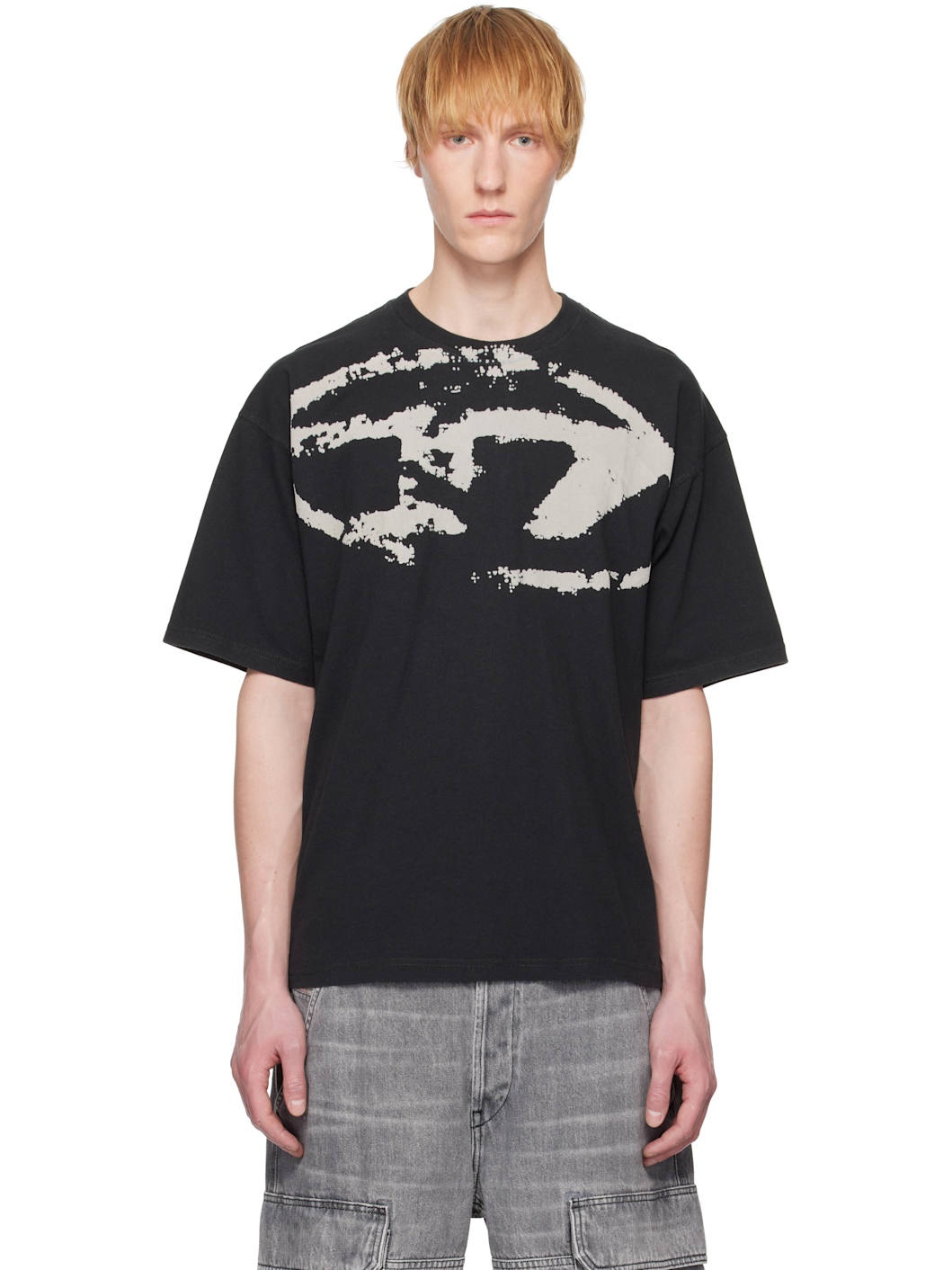 Black & Gray T-Boxt-N14 T-shirt - 1