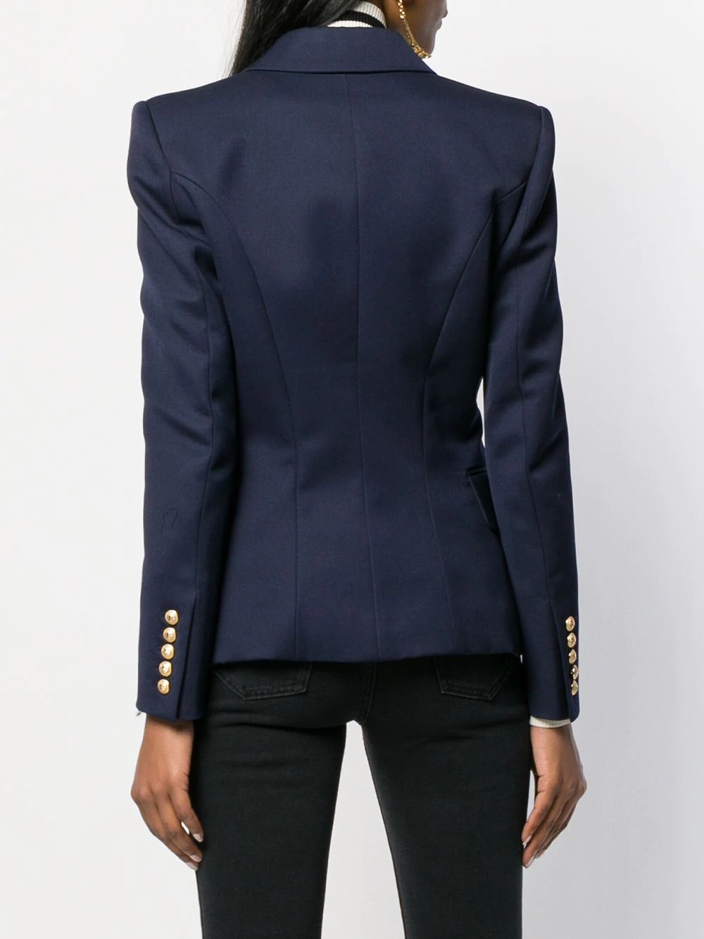 button-front blazer - 4