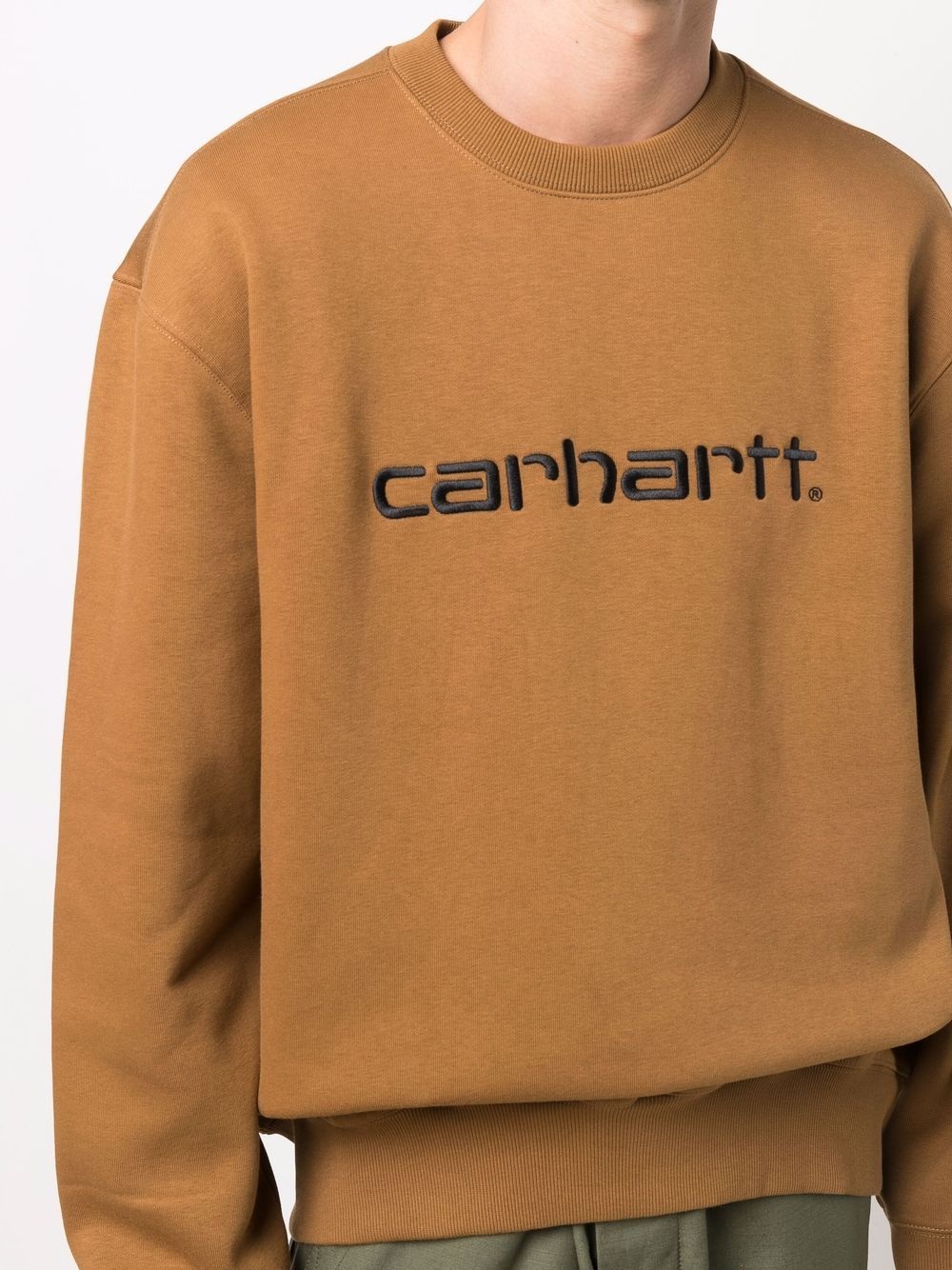 logo-embroidered sweatshirt - 5