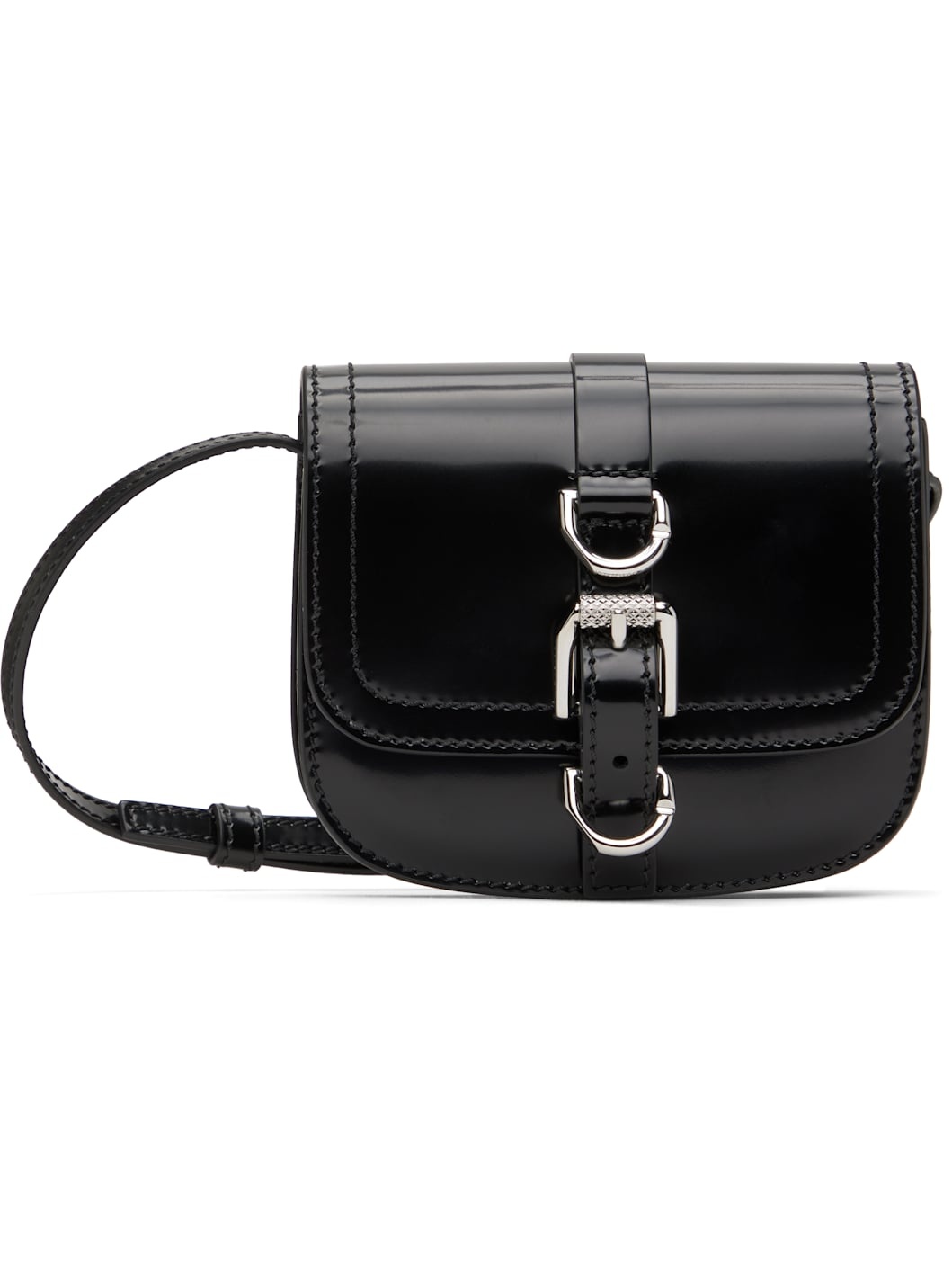 Black Voyou Neck Crossbody Bag - 1