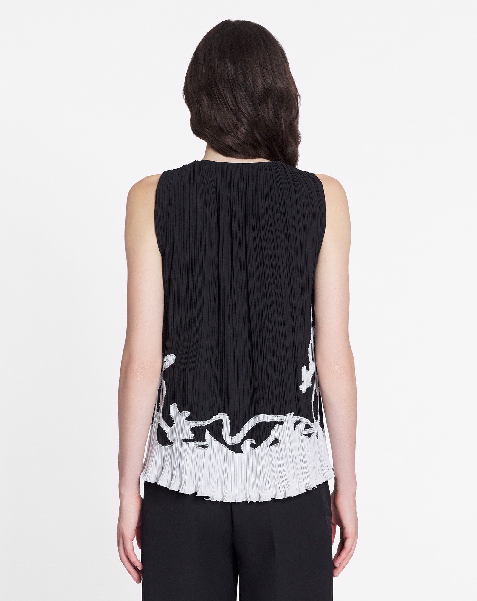 SLEEVELESS PLEATED TOP - 4