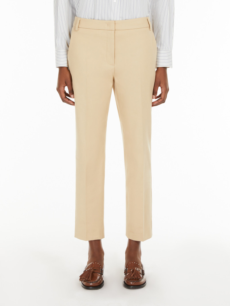 VITE Stretch cotton cigarette trousers 3
