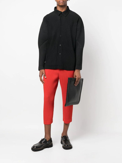 ISSEY MIYAKE plissé-effect long-sleeve shirt outlook