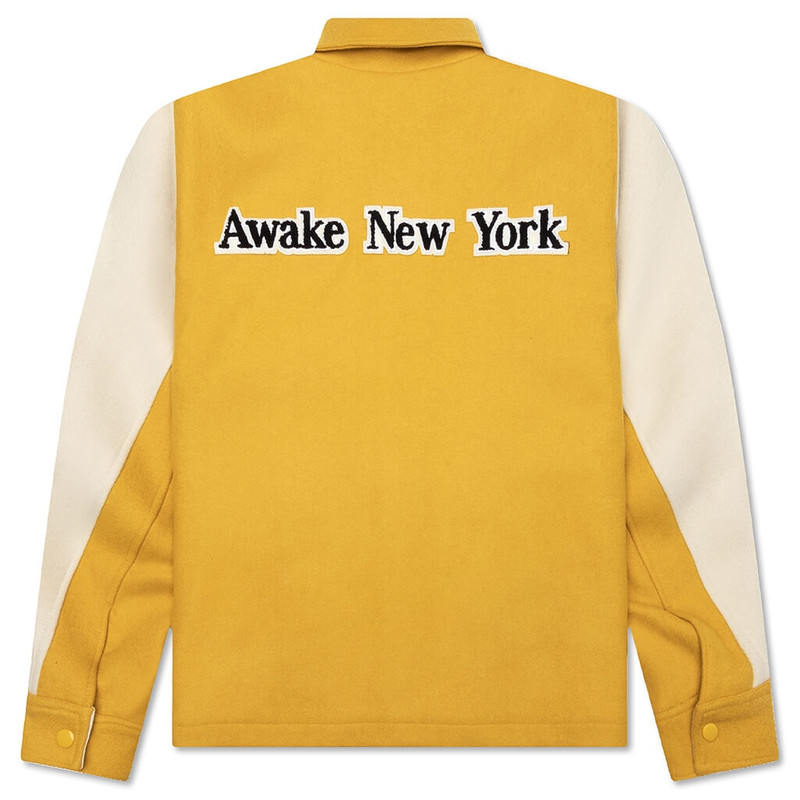 AWAKE NY CROWN VARSITY JACKET - BLACK outlook