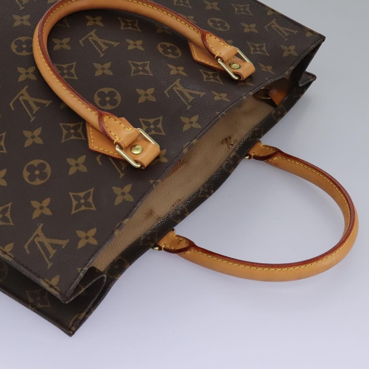 LOUIS VUITTON Monogram Sac Plat Hand Bag M51140 - 6