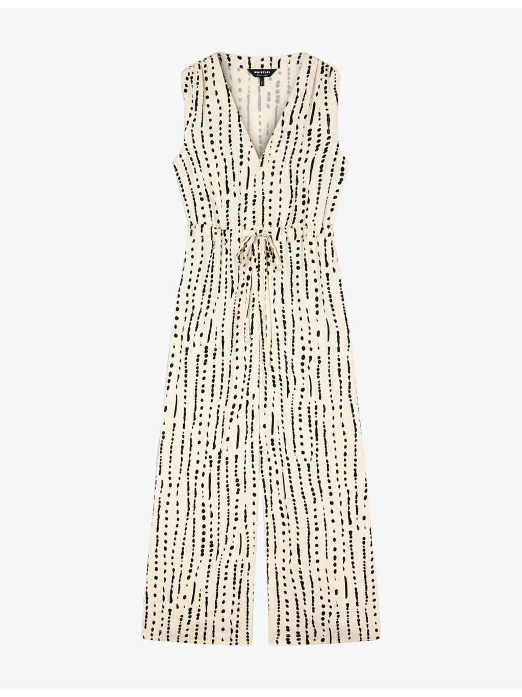Patterned Wide-Leg Woven Jumpsuit - 1