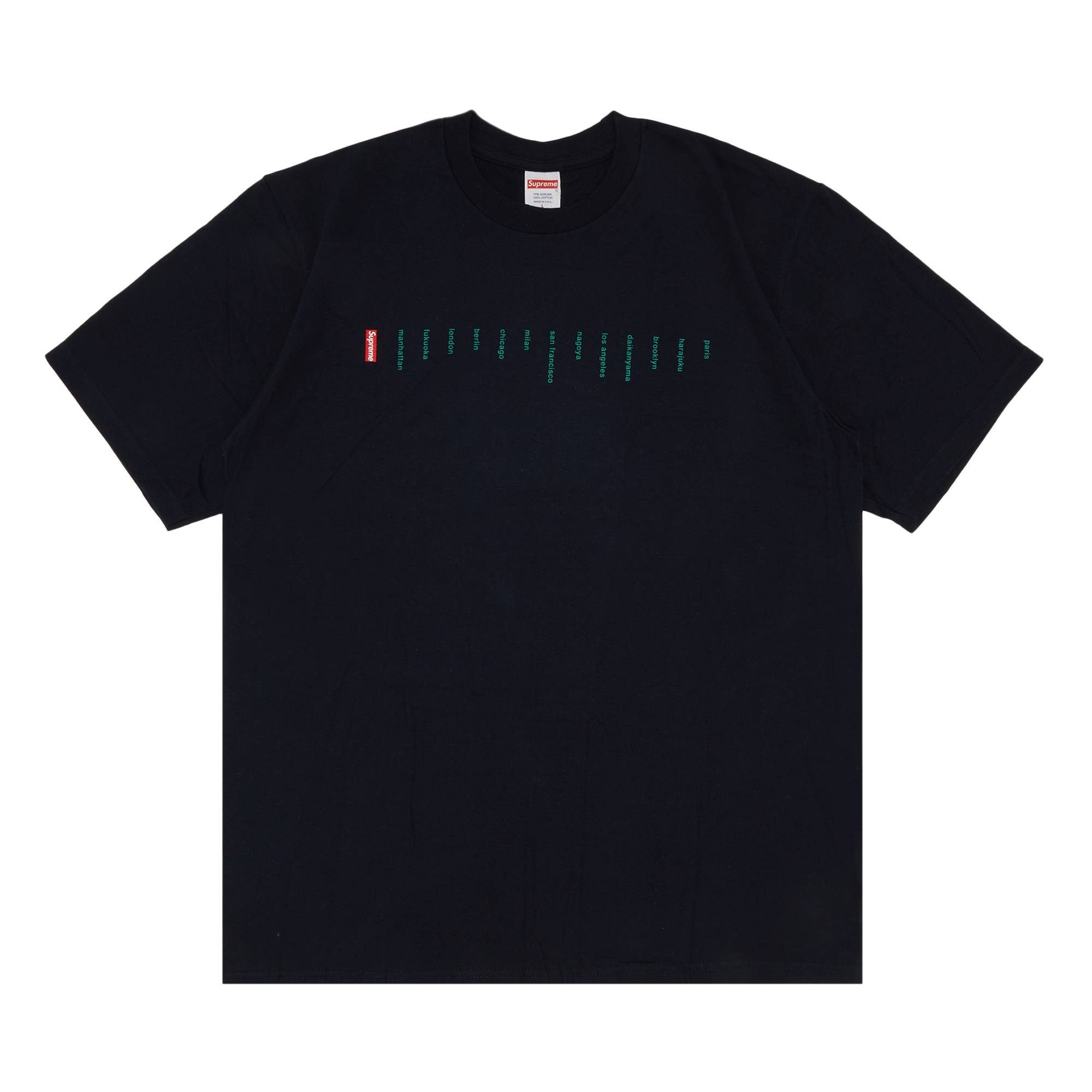 Supreme Supreme Location Tee 'Navy' | REVERSIBLE