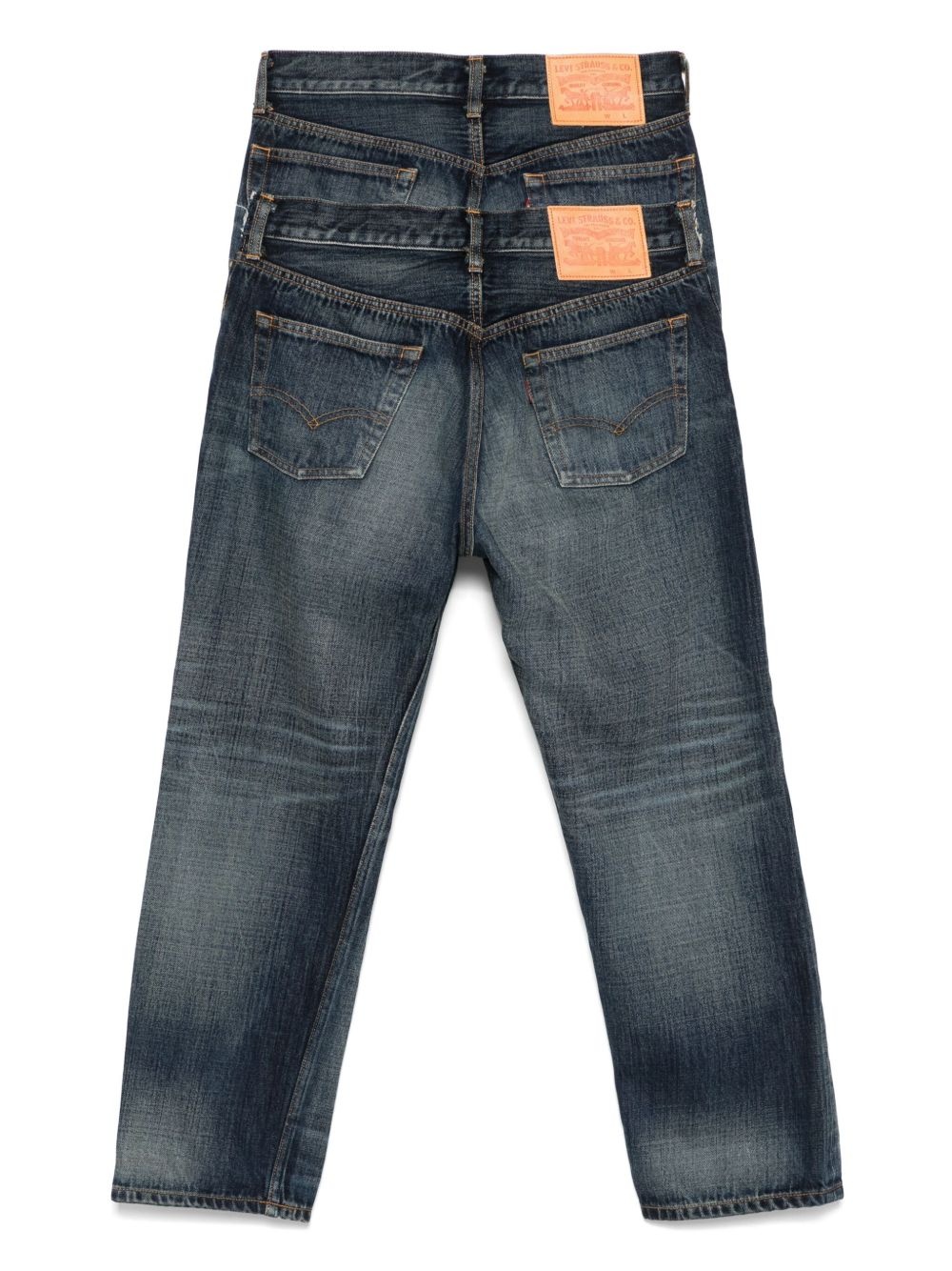 double-waist jeans - 2