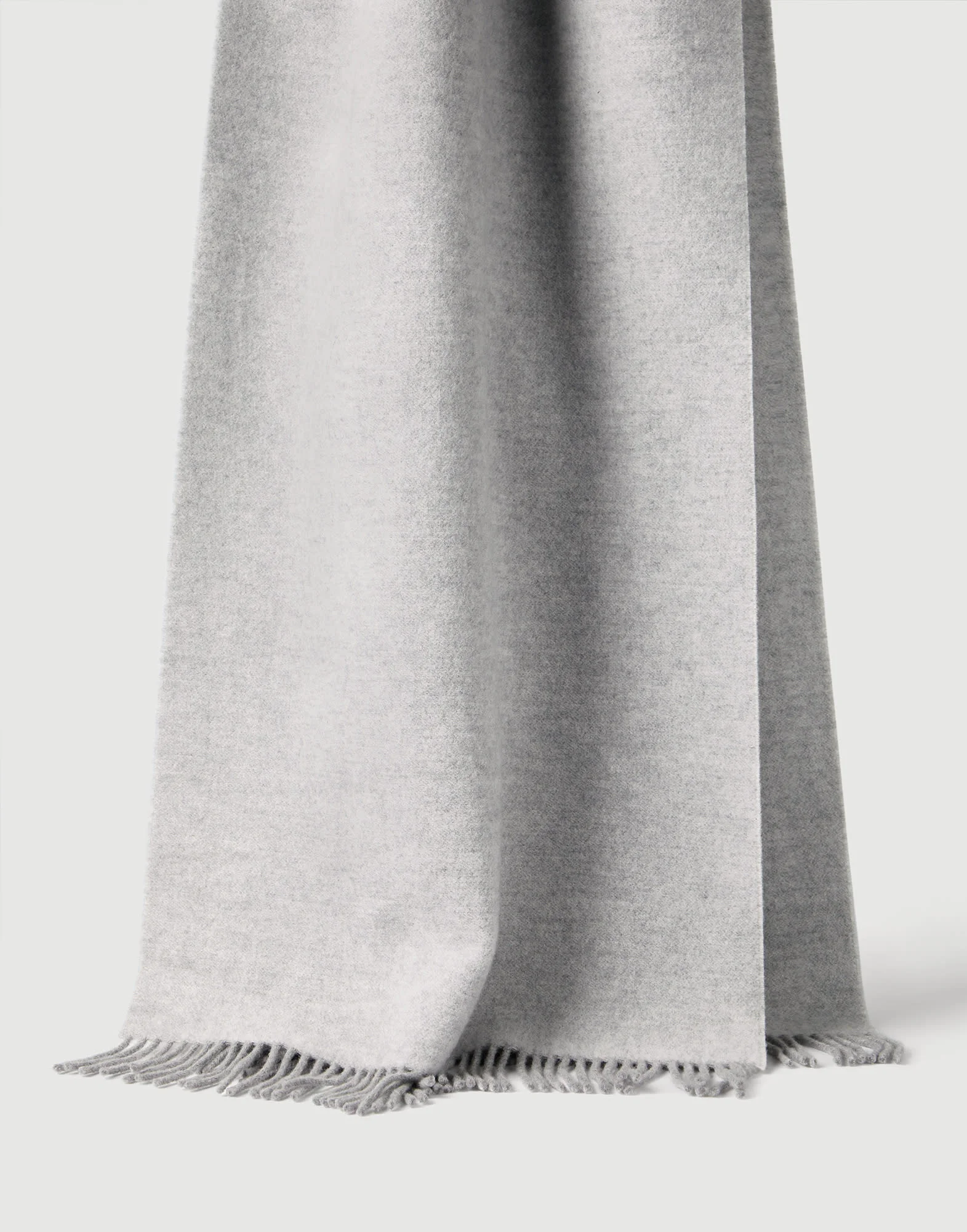 Hooded wool and cashmere knit scarf - 1