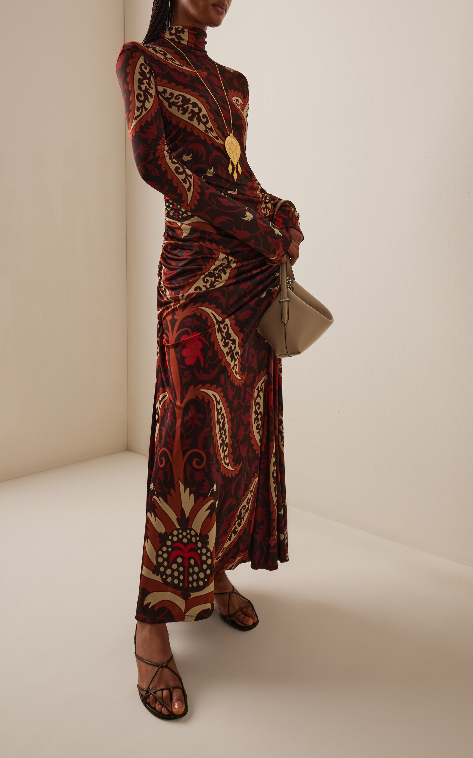 Start Point Gathered Maxi Dress multi - 2