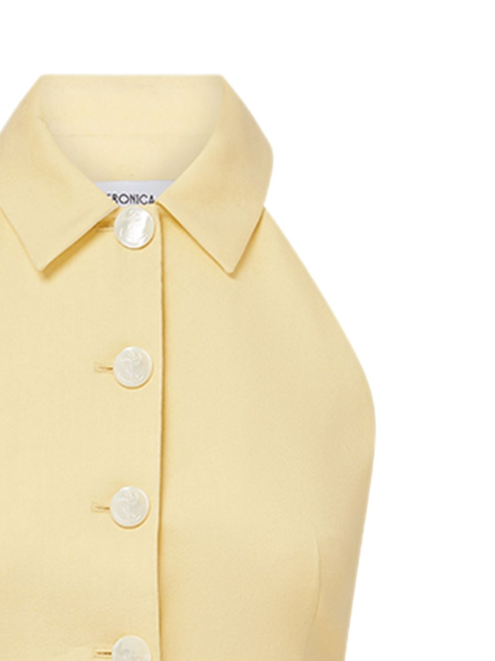 halterneck buttoned vest - 2