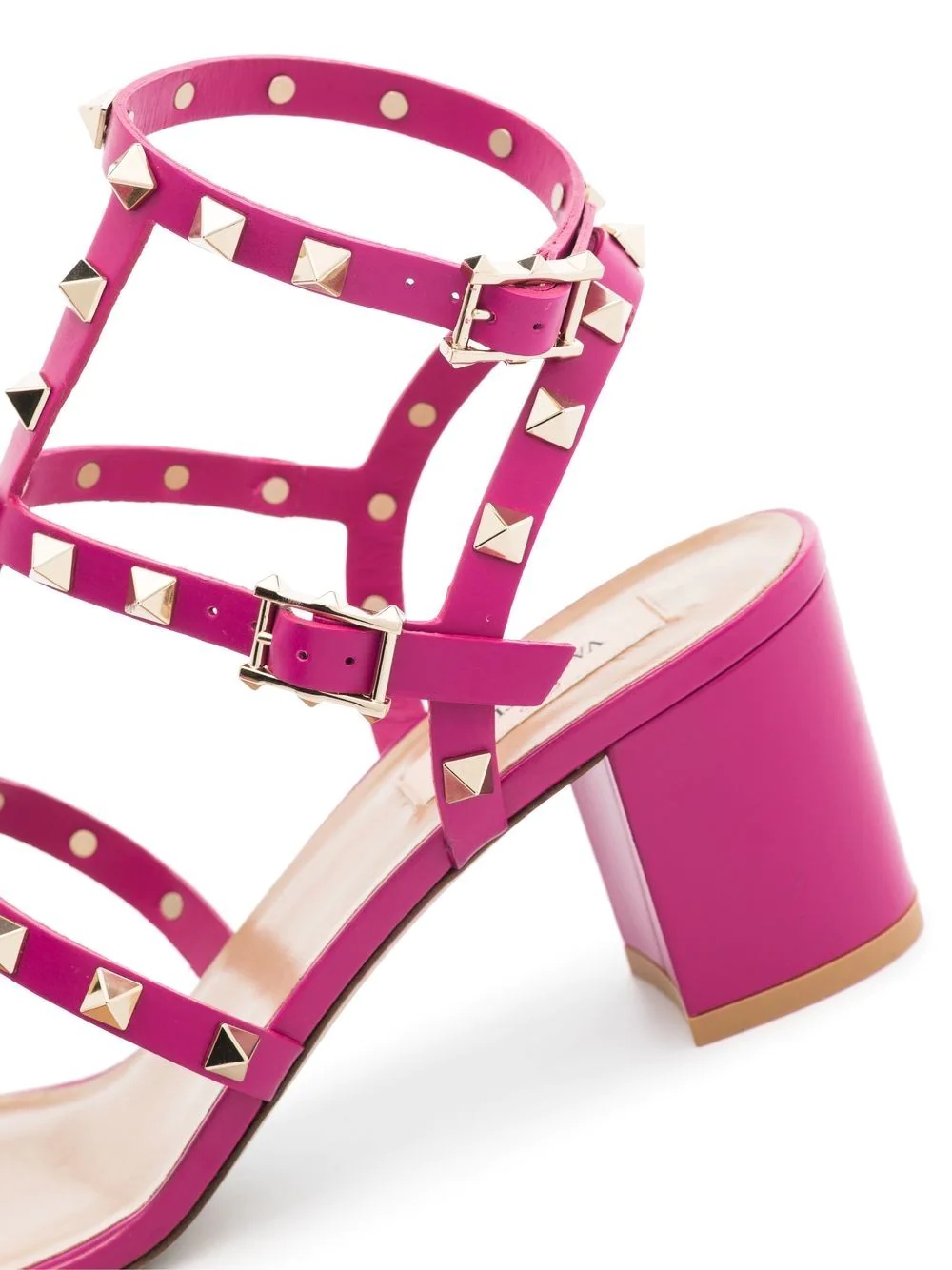 Rockstud 75mm block-heel sandals - 4