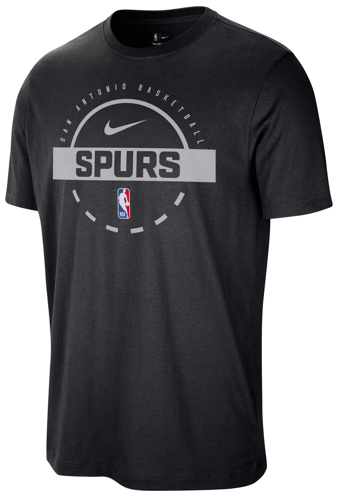 Nike Men's San Antonio Spurs Black On Court Practice Long Sleeve T-Shirt - 1