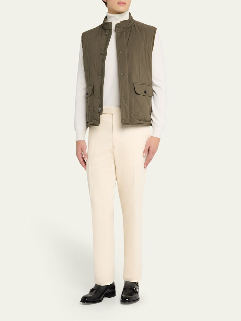 Ralph Lauren Men's Superfine Nylon Snap-Front Quilted Vest outlook