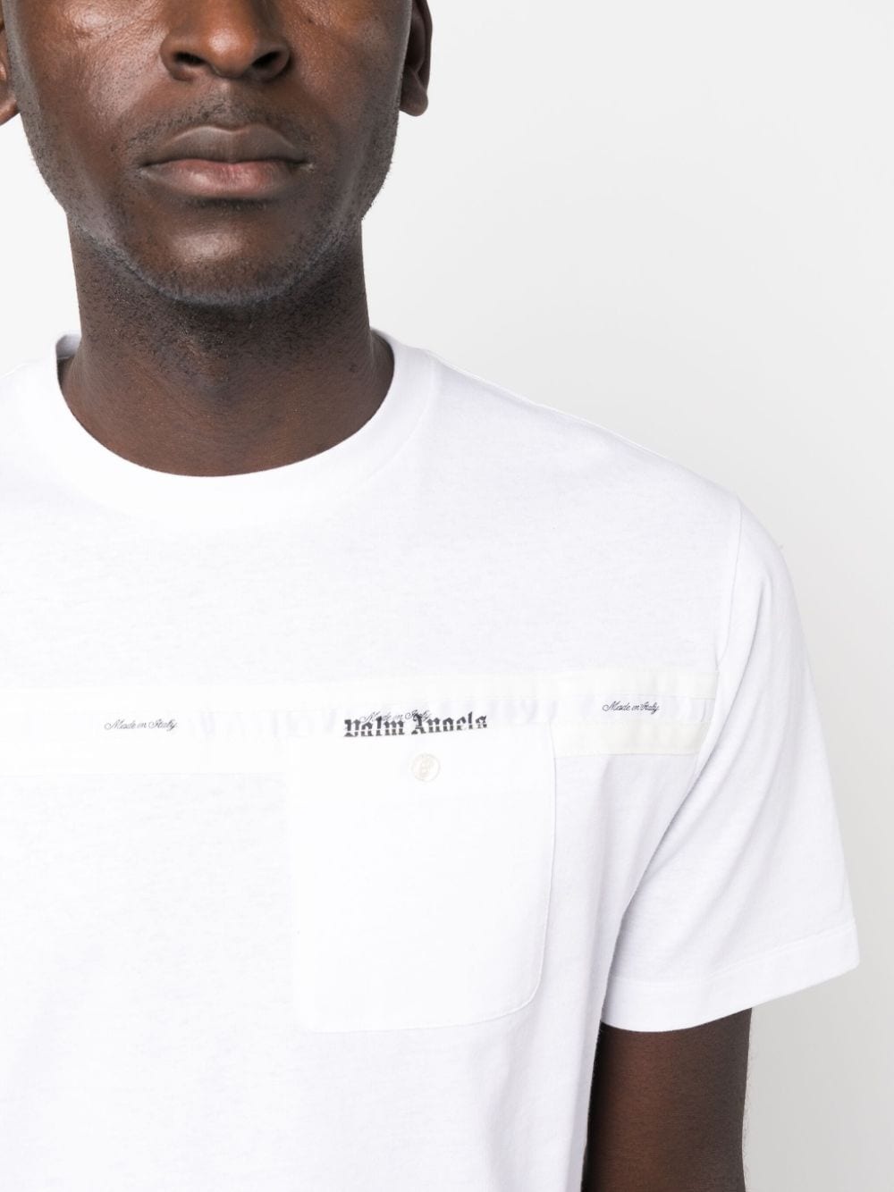logo-stripe crew-neck T-shirt - 5